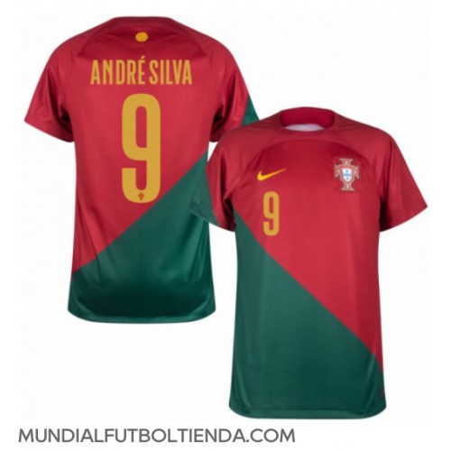 Camiseta Portugal Andre Silva #9 Primera Equipación Replica Mundial 2022 mangas cortas
